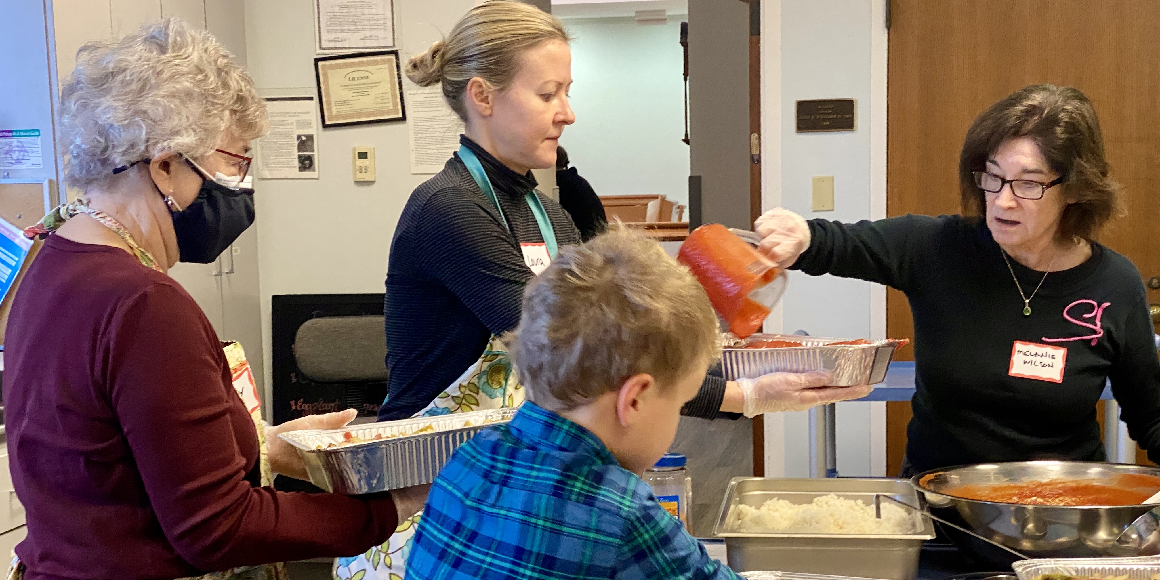 Volunteers at Bryn Mawr Presbyterian Church prepare casseroles every month to feed the hungry in the Philadelphia area