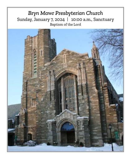 Sunday, January 7, 2024 10 a.m. Bulletin