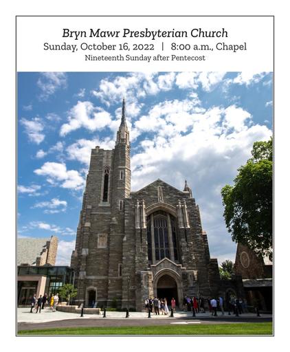 Sunday,10.16.22 8 a.m. Bulletin