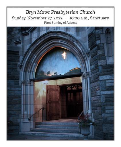 Sunday, November 27, 2022 - 10 a.m. Bulletin